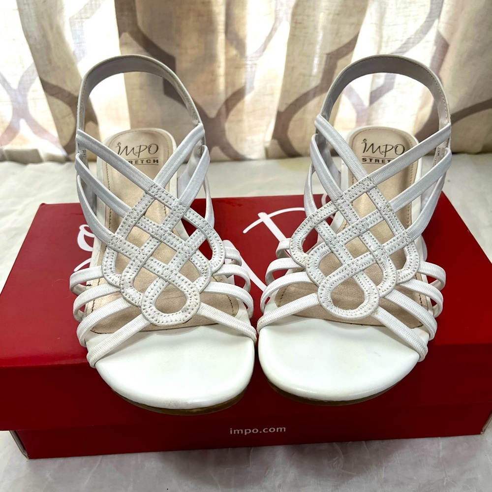 Women’s wedge-IMPO STRETCH “strappy” w7.5